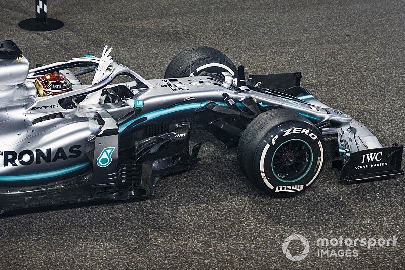 Race winner Lewis Hamilton, Mercedes AMG F1 W10