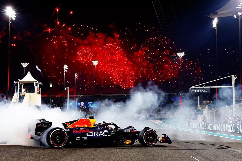 Race winner Max Verstappen, Red Bull Racing RB19