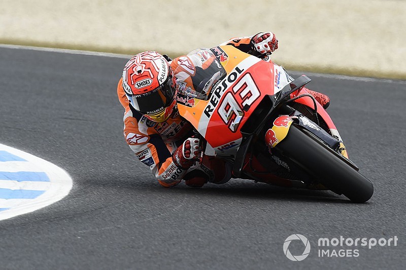 Márquez aproveita garoa e crava 5ª pole seguida na Austrália