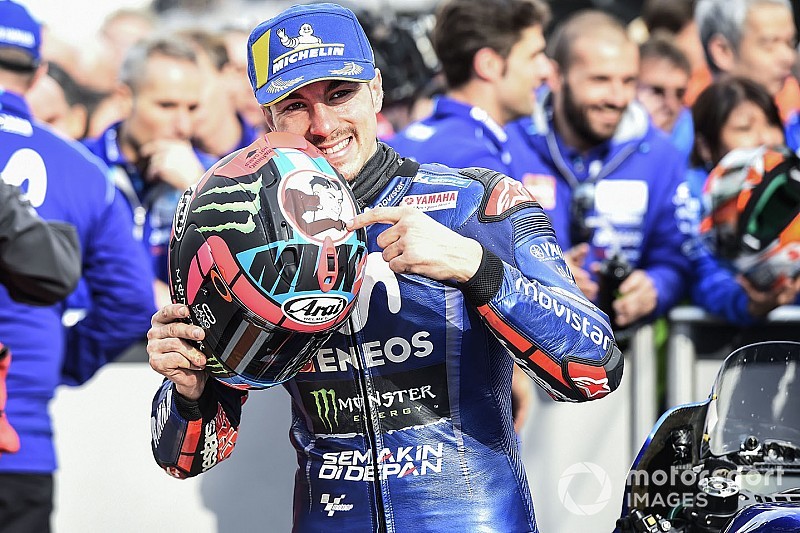 Viñales op pole voor Grand Prix van Valencia, Marquez vijfde na crash