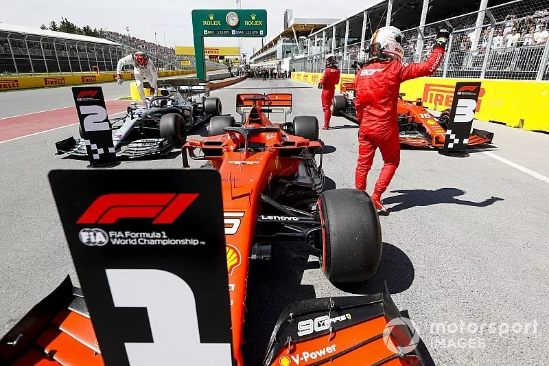 Pole pozisyonu galibi Sebastian Vettel, Ferrari