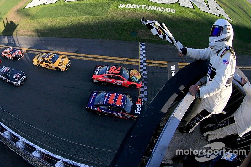 Race winner: Denny Hamlin, Joe Gibbs Racing Toyota
