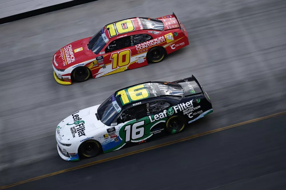 Christian Eckes and teammate Daniel Dye, Kaulig Racing Chevrolet