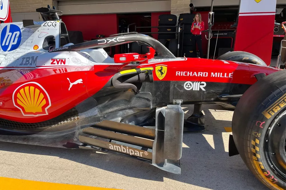 Ferrari sidepod detail