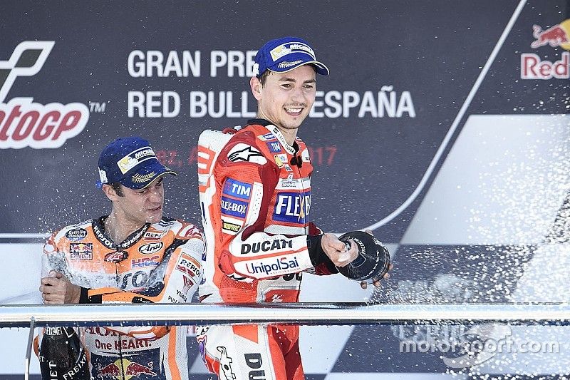 Podium: tercero, Jorge Lorenzo, Ducati Team