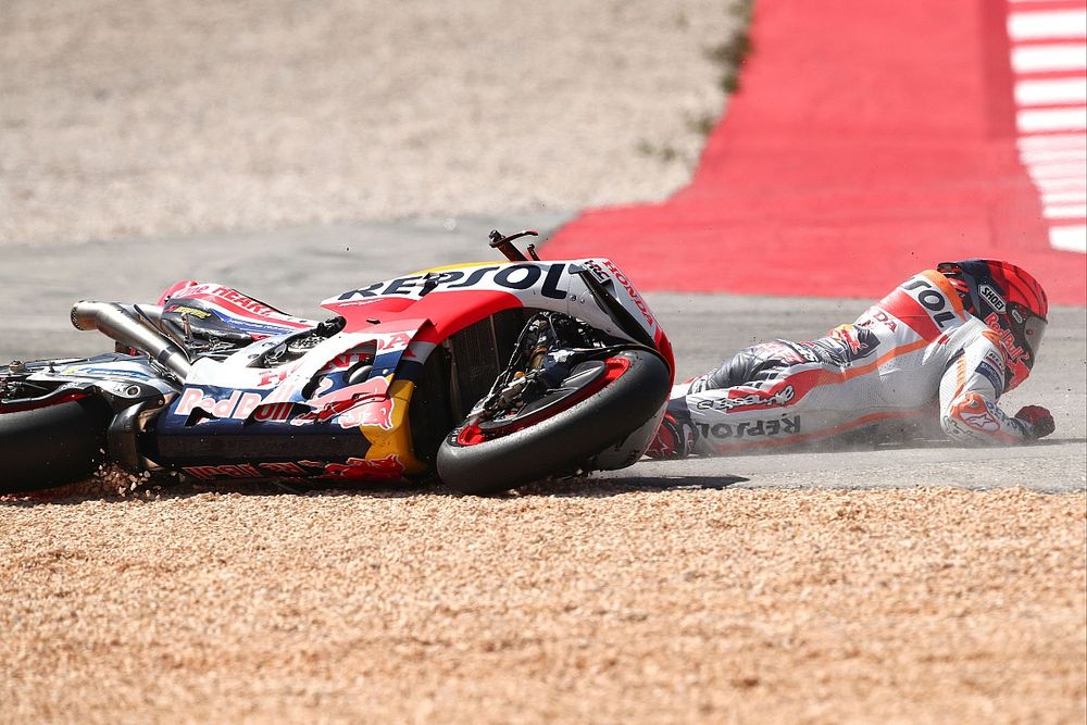 Marc Marquez, Repsol Honda Team crash