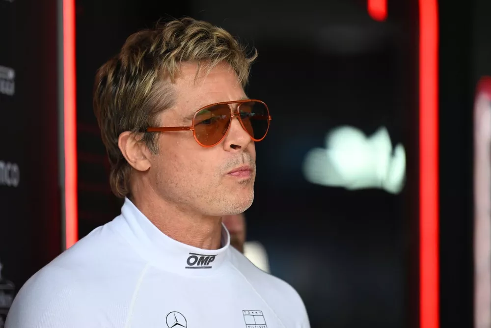 El actor Brad Pitt durante el rodaje de una pr&oacute;xima pel&iacute;cula