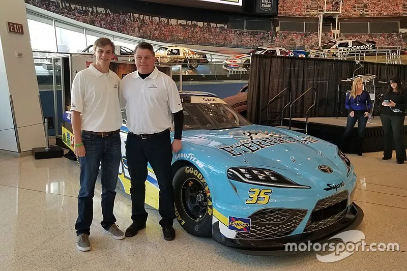 Driver Joey Gase and team owner Carl Long