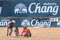 Fuerte accidente de Lorenzo en Buriram