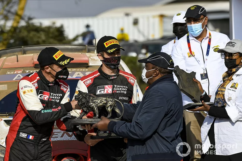 Podio: Ganador S&eacute;bastien Ogier, Julien Ingrassia, Toyota Gazoo Racing WRT Toyota Yaris WRC