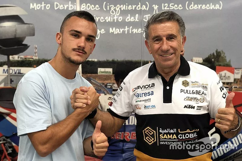Aron Canet, &Aacute;ngel Nieto Team, avec Jorge Mart&iacute;nez