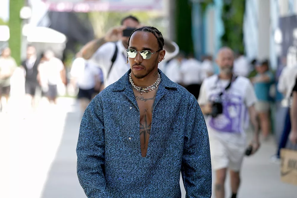 Lewis Hamilton, Mercedes-AMG arrives in the paddock