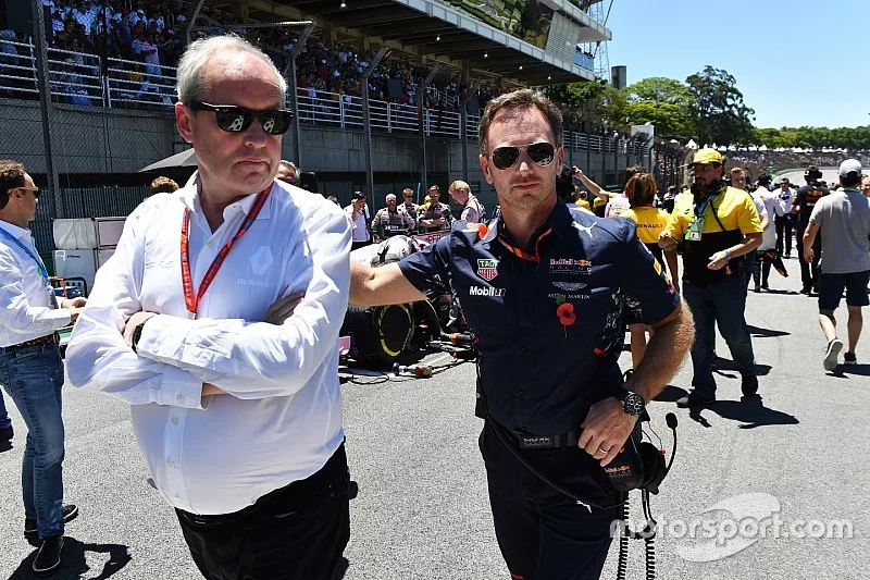Jerome Stoll, Director de Renault Sport F1 y Christian Horner, director de Red Bull Racing