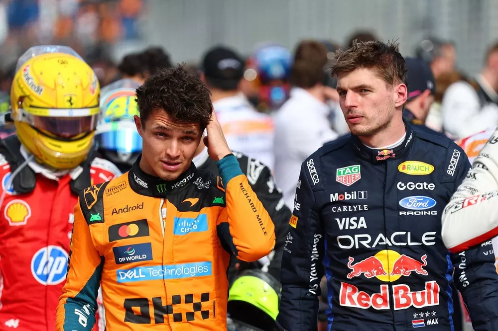Lando Norris, McLaren, Max Verstappen, Red Bull Racing