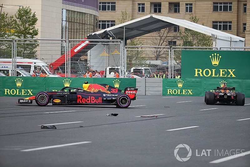 Verstappen: No falling out with Ricciardo over Baku crash