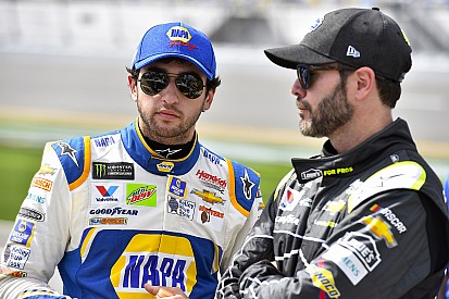 Jimmie Johnson played several roles in Chase Elliott's first win