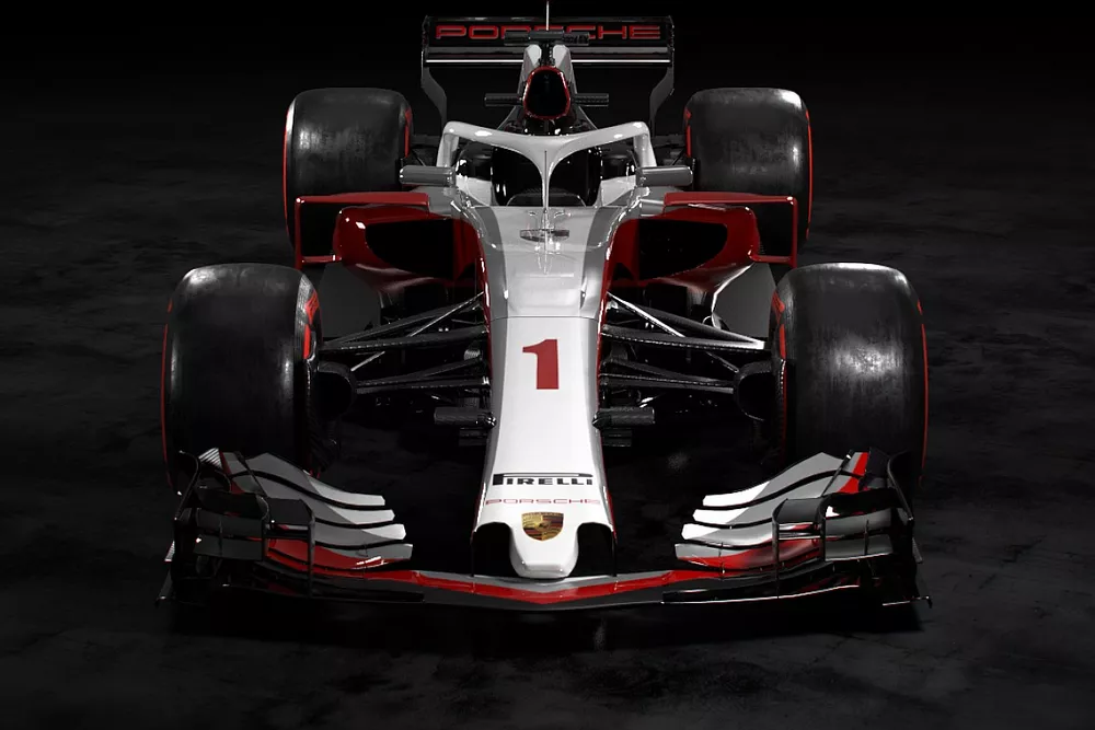 Posible aspecto de un Porsche de F1