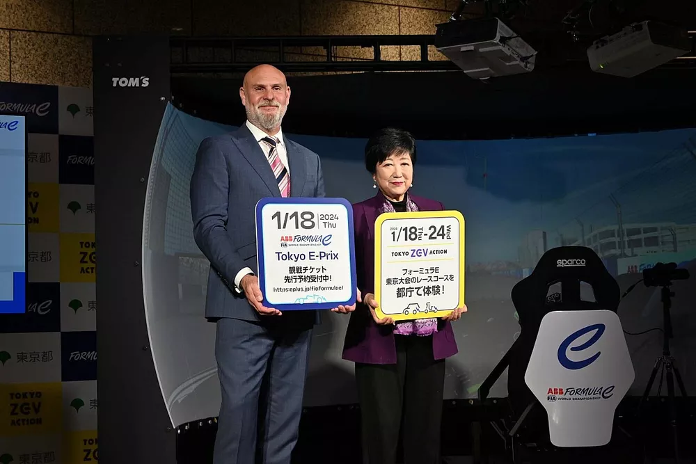 東京ePrixのPRイベント、オープニングセレモニー