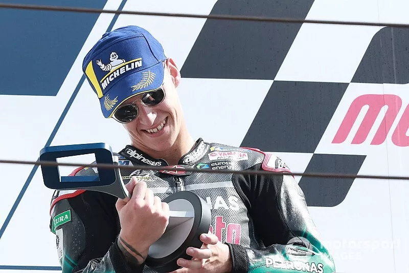 Podium : le deuxi&egrave;me, Fabio Quartararo, Petronas Yamaha SRT