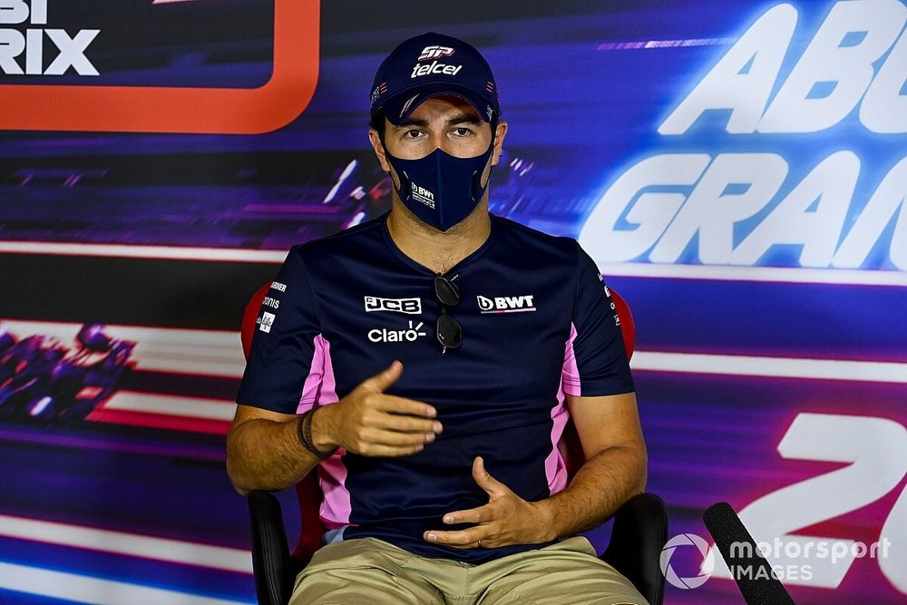 Sergio Pérez, Racing Point, en conferencia de prensa