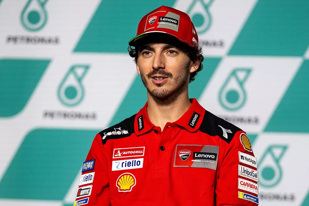 Francesco Bagnaia, Ducati Team, en conférence de presse