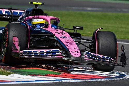 Colapinto afectado por los pianos y rebotes en M&eacute;xico: el coche salt&oacute; en el aire