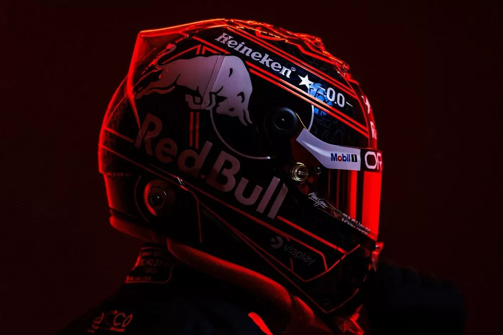 Capacete de Max Verstappen, Red Bull Racing