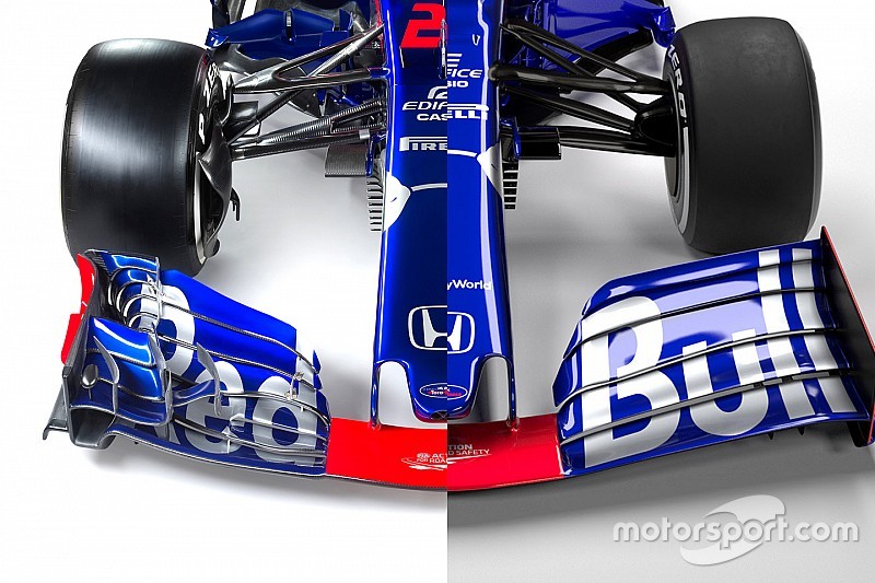 Karşılaştırma: 2018 Toro Rosso STR13 ve 2019 STR14