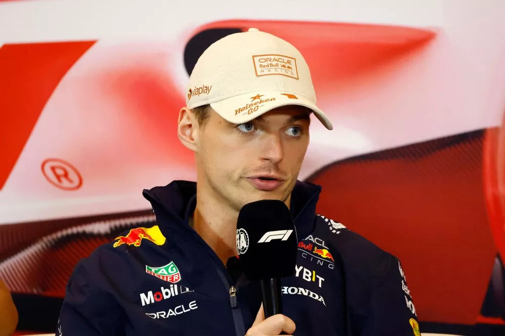 Max Verstappen, Red Bull Racing, in a Press Conference