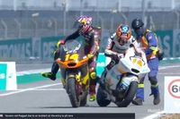 V&iacute;deo: choque en la entrada de boxes; Van den Goorbergh se lleva por delante a Arbolino