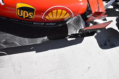Ferrari: la "scimitarra" sul fondo è stata rivista per l'Ungheria