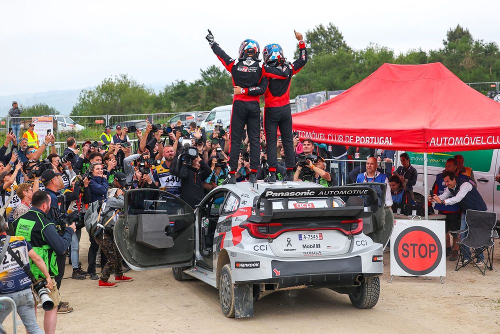 Winners Sébastien Ogier, Vincent Landais, Toyota Gazoo Racing WRT Toyota GR Yaris Rally1