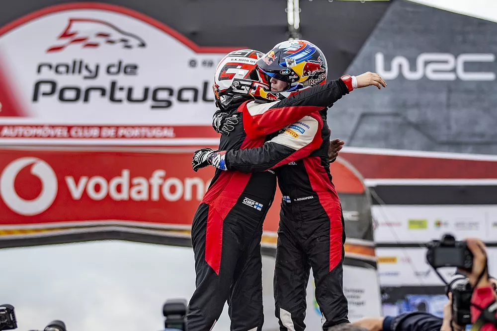 Winners Kalle Rovanper&auml;, Jonne Halttunen, Toyota Gazoo Racing WRT Toyota GR Yaris Rally1