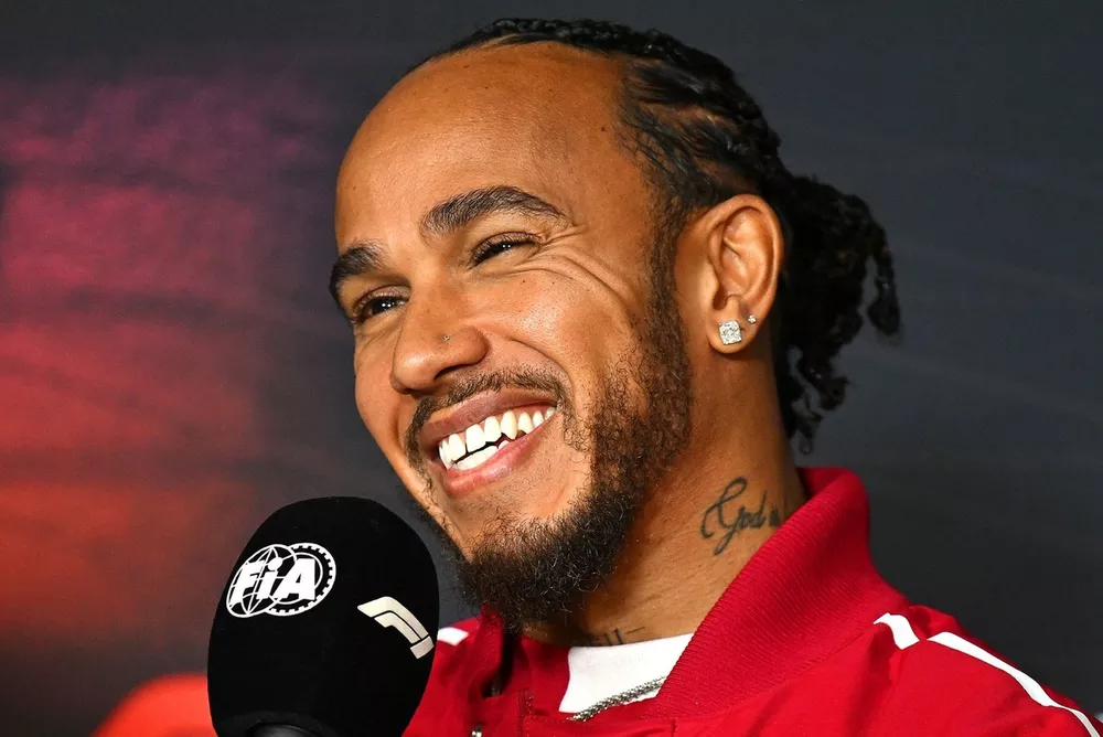 Lewis Hamilton, Ferrari at the Press Conference