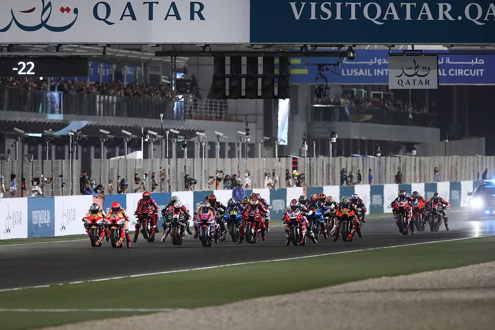 Marc Marquez, Repsol Honda Team leads at the start
