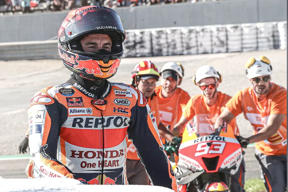 Marc Marquez, Repsol Honda Team after crash