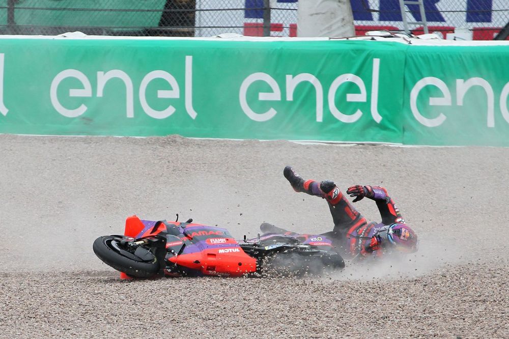 Jorge Martin, Pramac Racing crash