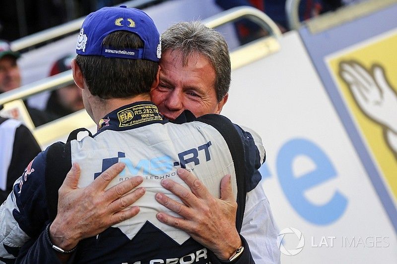 Malcolm Wilson, Team principal M-Sport con S&eacute;bastien Ogier, M-Sport