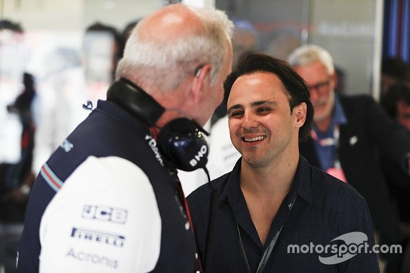 Felipe Massa pays a visit to his former team Williams