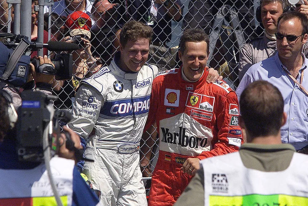 Ralf Schumacher, Williams and Michael Schumacher, Ferrari