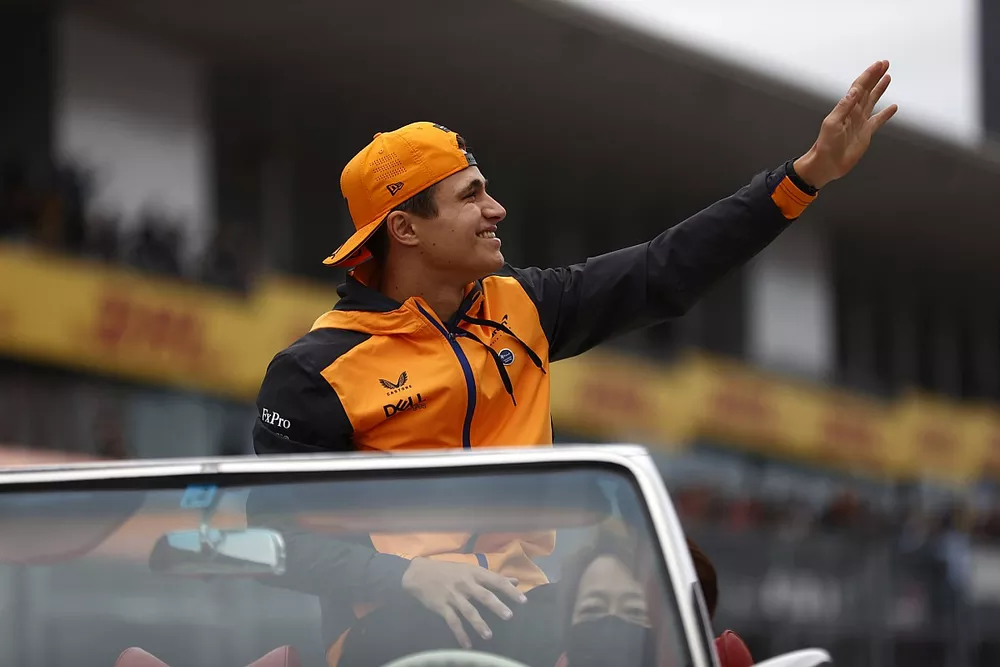 Lando Norris, McLaren drivers parade