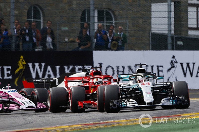 Hamilton akarta lecsavarni a motorját a Belga GP végén - a Mercedes beelegyezett