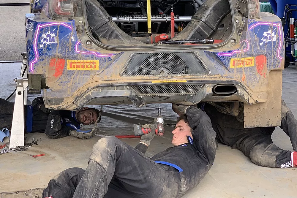 Adrien Fourmaux, M-Sport Ford World Rally Team Ford Puma Rally1 as a mechanic
