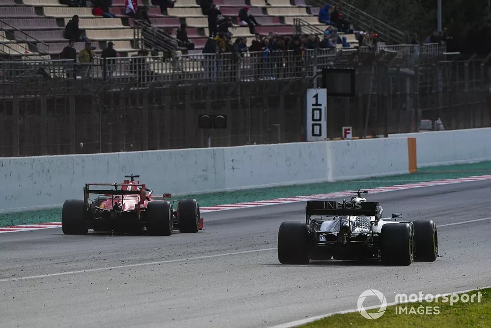 Charles Leclerc, Ferrari SF1000, Valtteri Bottas, Mercedes F1 W11