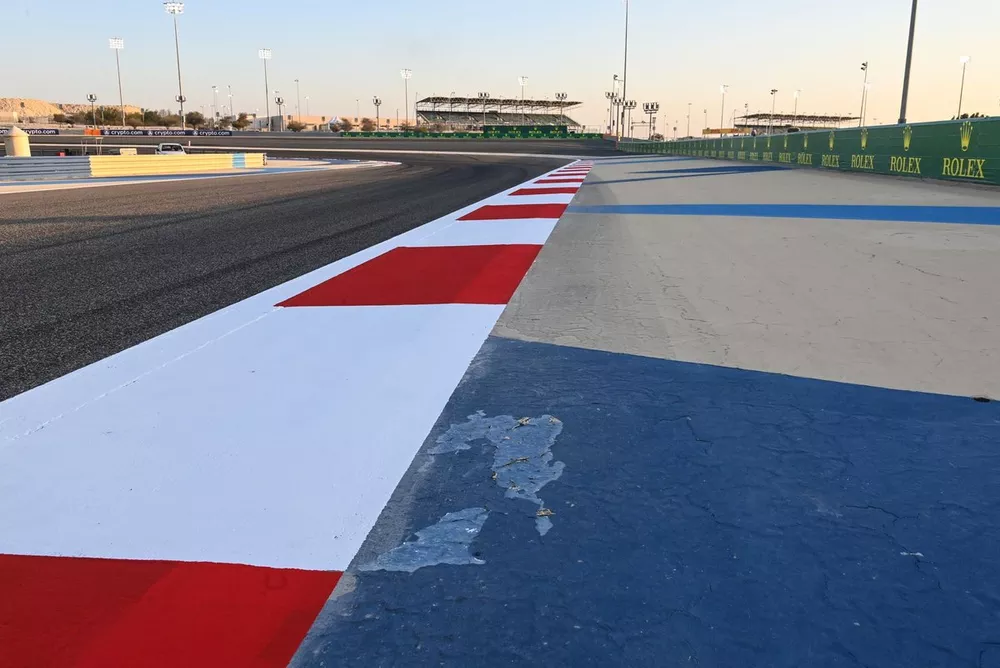Drainage and kerb modification detail, to rectify problems from pre-season testing