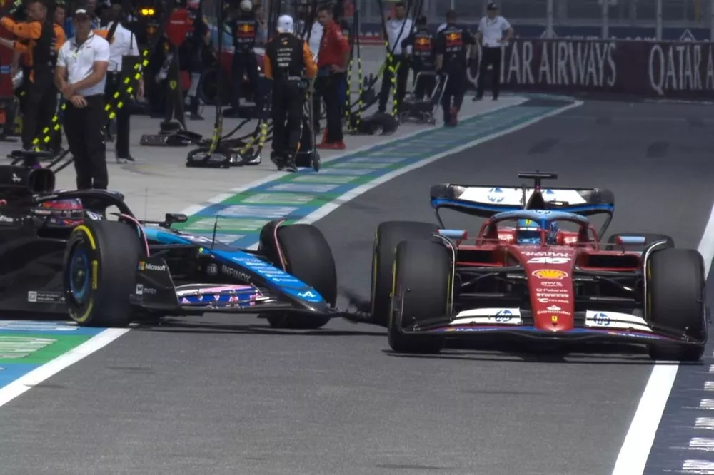 Accidente Leclerc Ocon
