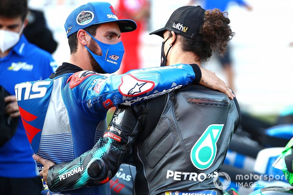 Alex Rins, Team Suzuki MotoGP, Franco Morbidelli, Petronas Yamaha SRT