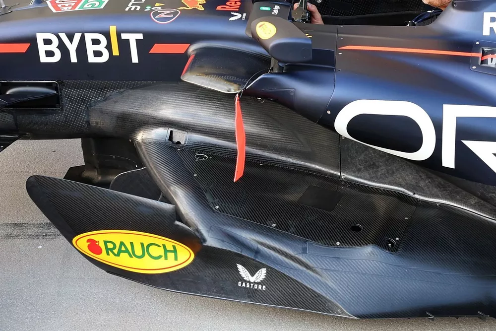 Red Bull Racing RB19 sidepod detail