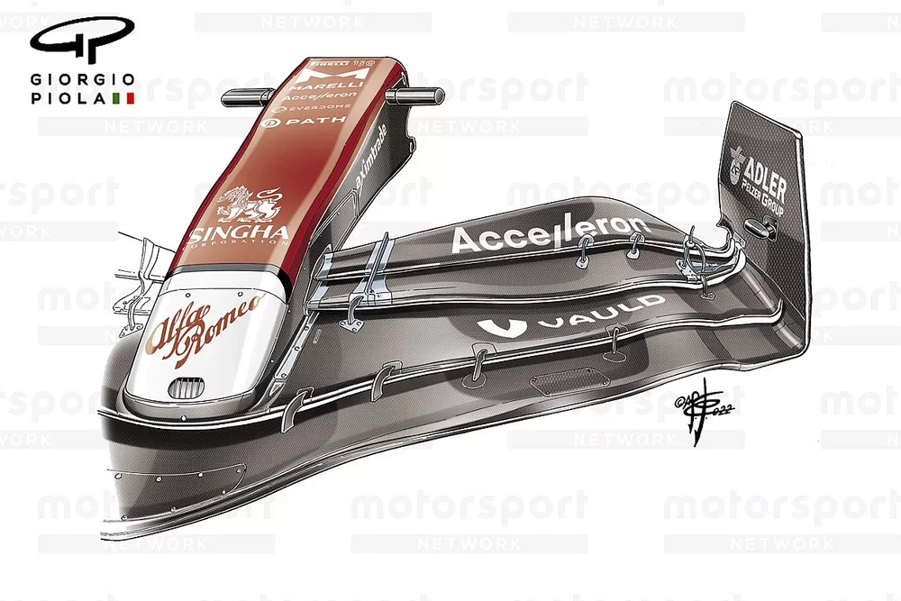 Alfa Romeo C42 front wing nose