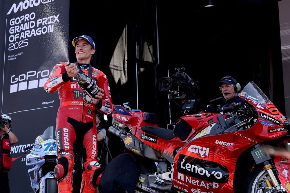 Ganador de la carrera Marc Márquez, Ducati